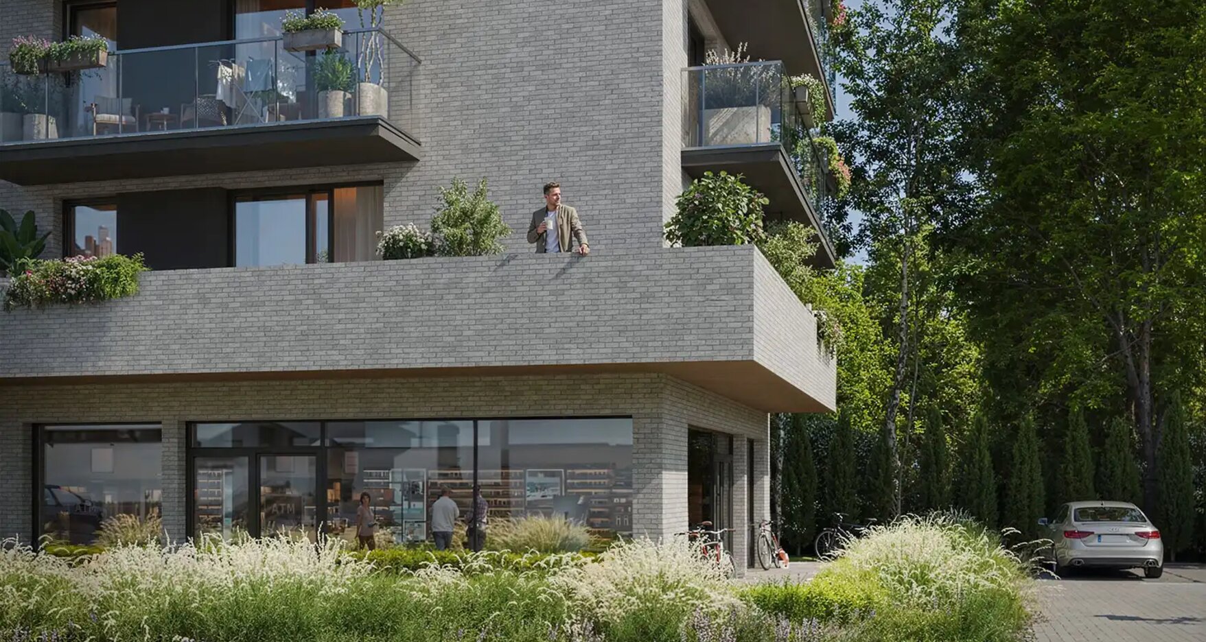 Wizualizacja Kamienicy Bursztynowej, lokale inwestycyjne na sprzedaż w Pucku